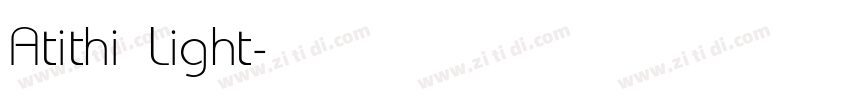 Atithi Light字体转换